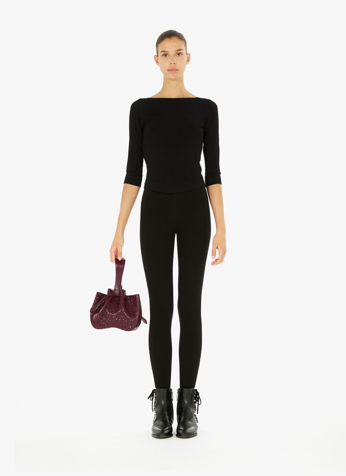 Rose-Marie 19 Bracelet Bag ALAÏA PURPLE ROSE-MARIE 19 BRACELET BAG